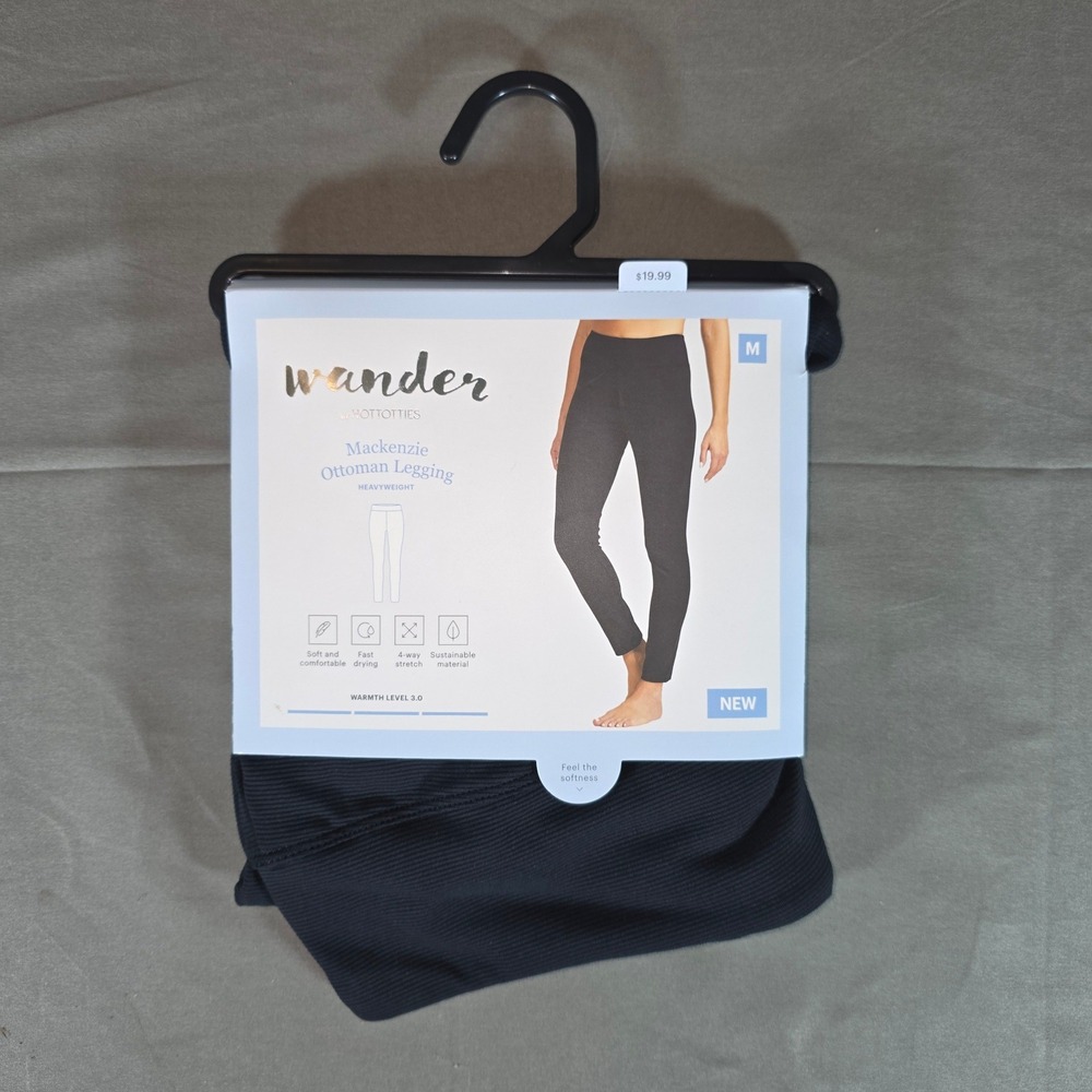 Wander by Hottotties Mackenzie Ottoman Legging Black Heavyweight Warmth Lvl 3 M